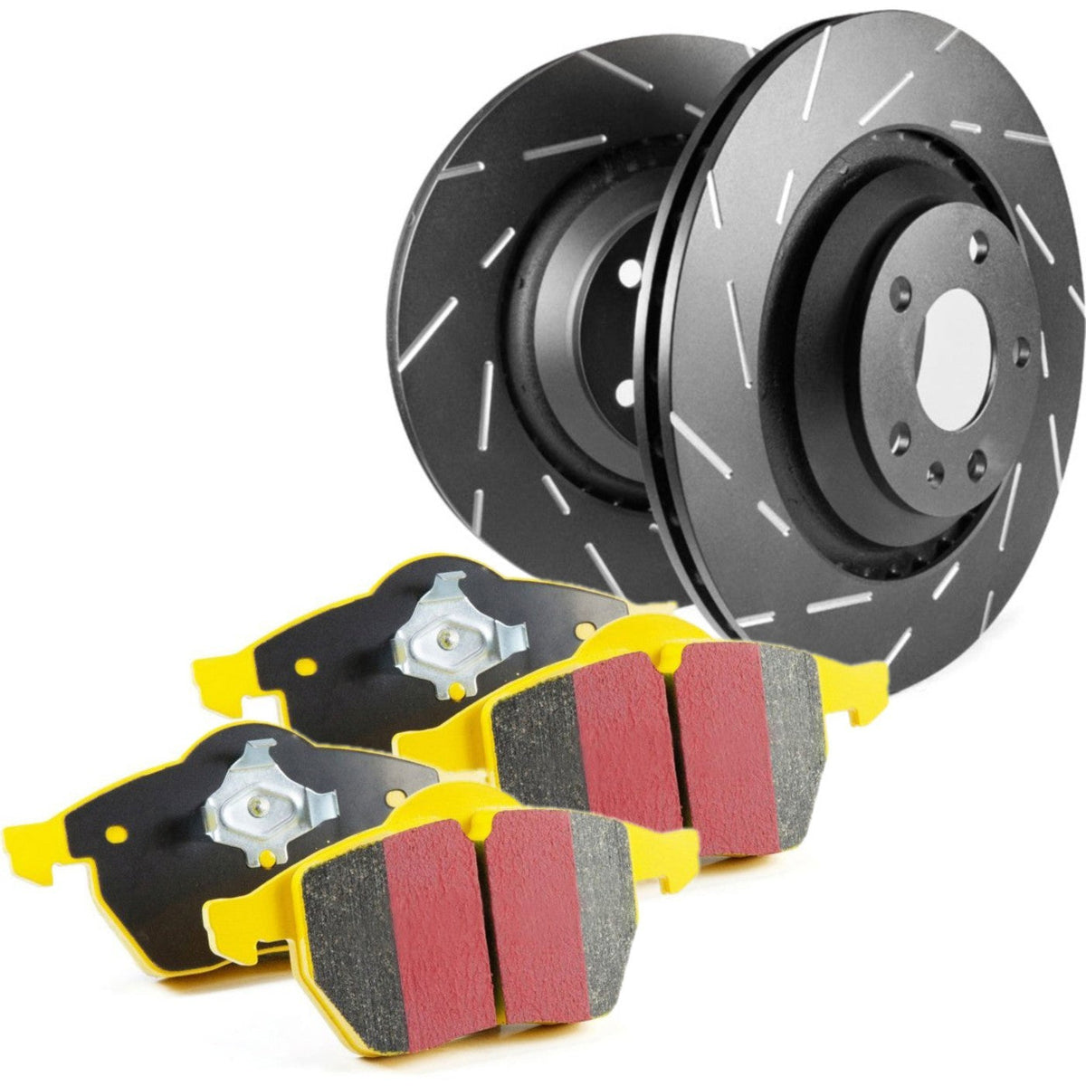 Set of 2 Brake Disc and Pad Kits for Chevy Suburban Yukon