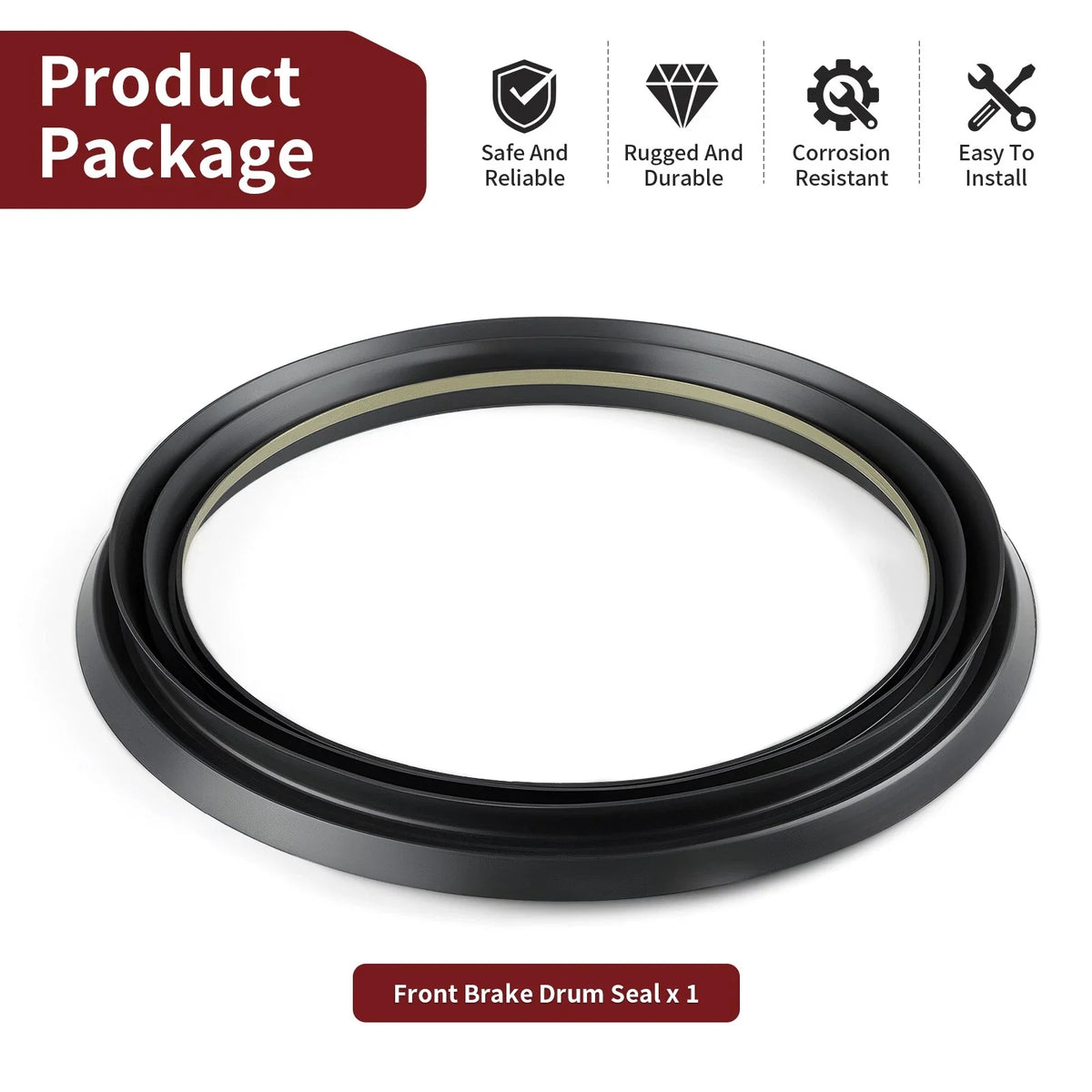 Front Brake Drum Dust Seal for Honda Foreman 450 S/ES TRX450FE/FM (2002–2004)
