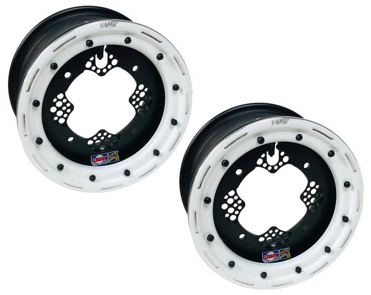 Set of 2 DWT ROK'N LOCK 10" Beadlock Rims for LTR450 LTZ400 (2002–2008)