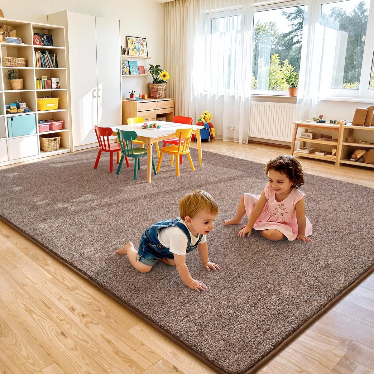 4x6 Memory Foam Area Rug for Living Room