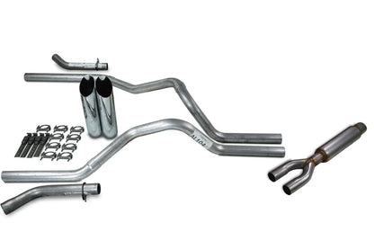 Dual Exhaust Kit for Dodge Ram 1500 (1994–2003) 2.5" Glasspack Corner Exit