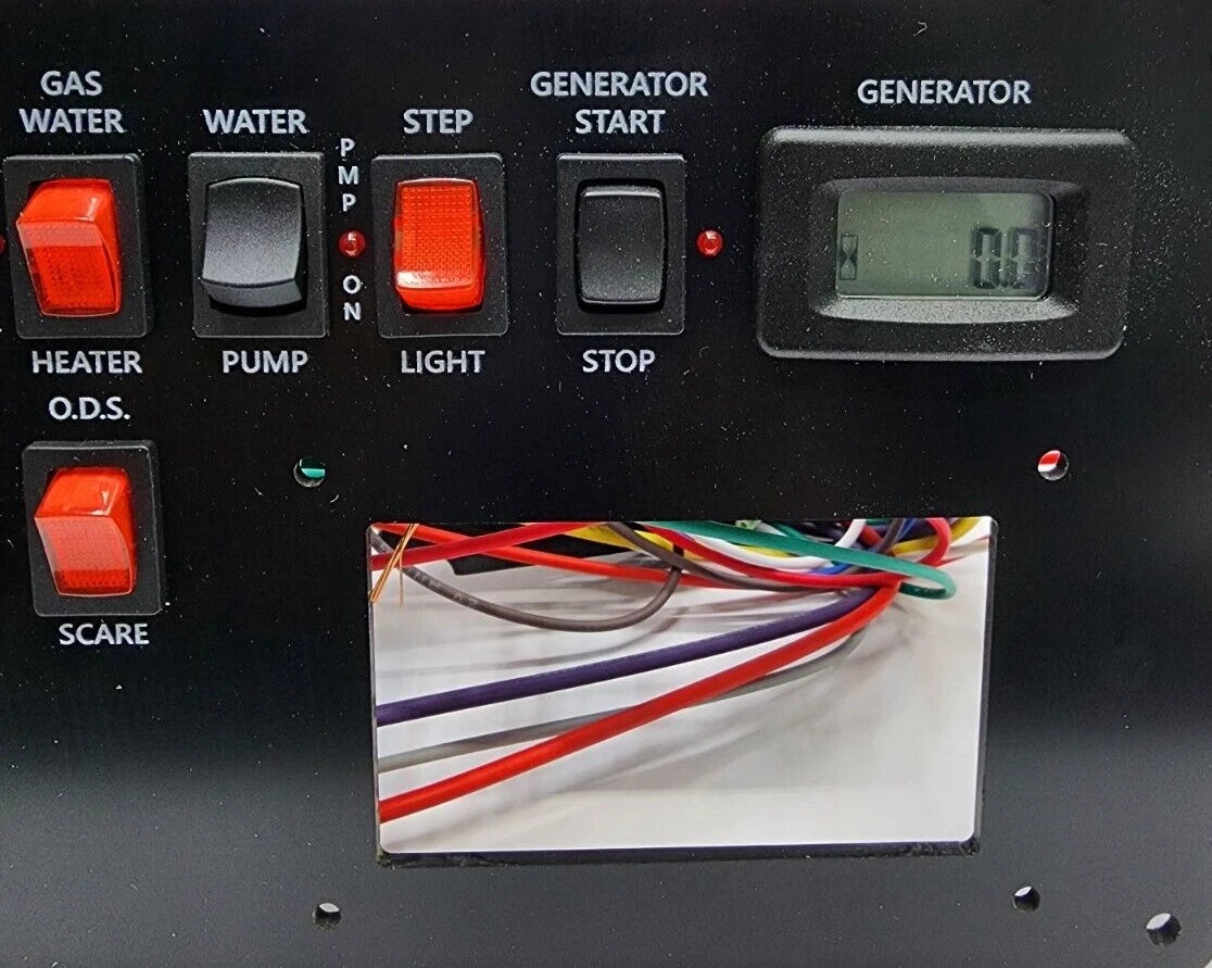 KIB SP1542 Switch Control Panel with Digital Generator Meter for