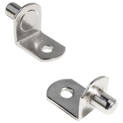 Set of 4 Shelf Pins for Winking Moon (1/4 Inch, Silver)