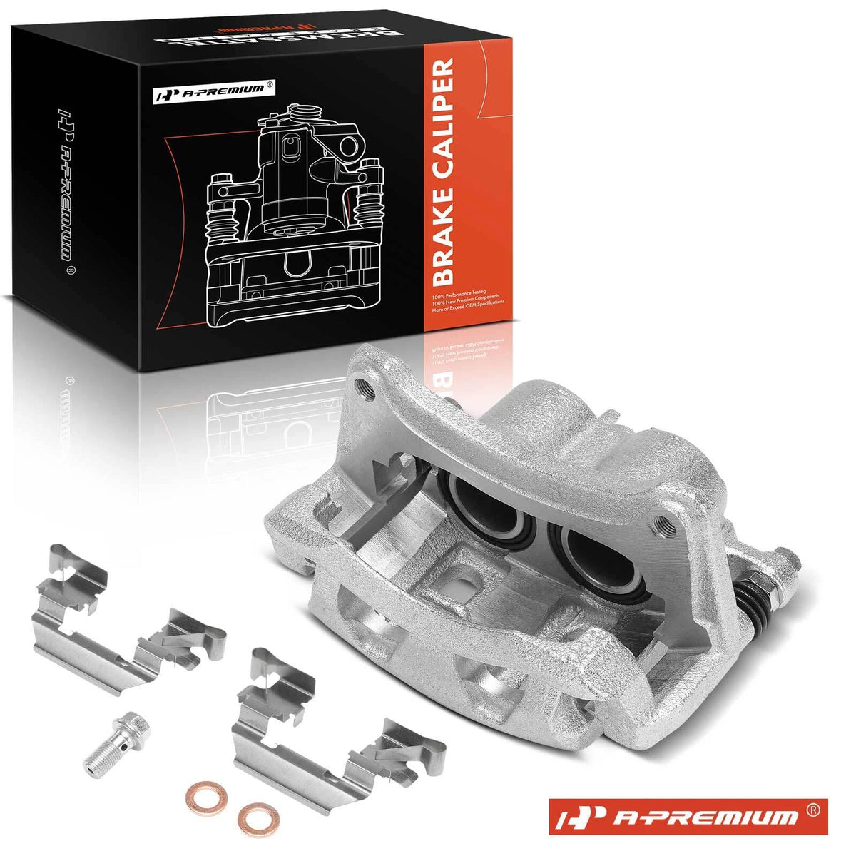 Front Passenger Brake Caliper w/ Bracket for Subaru Legacy (2016–2019) 26292AL02A, 19-B7392, 19B7392