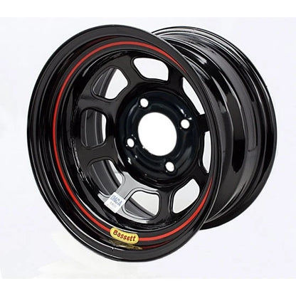 Bassett 14x7 D-Hole Black Wheel for 4x4.5 (47ST24X7)