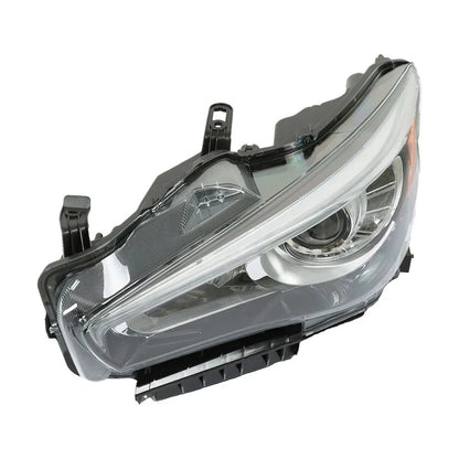 Set of 2 Chrome LED Headlights for Infiniti Q50 (2014–2017)