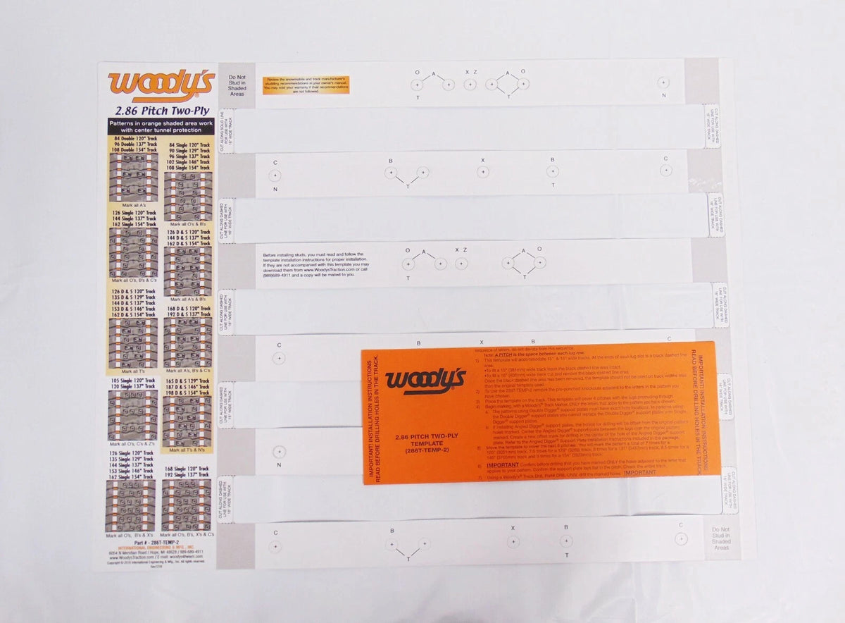 OEM Snowmobile Stud Template for Arctic Cat G2 (8639-227)