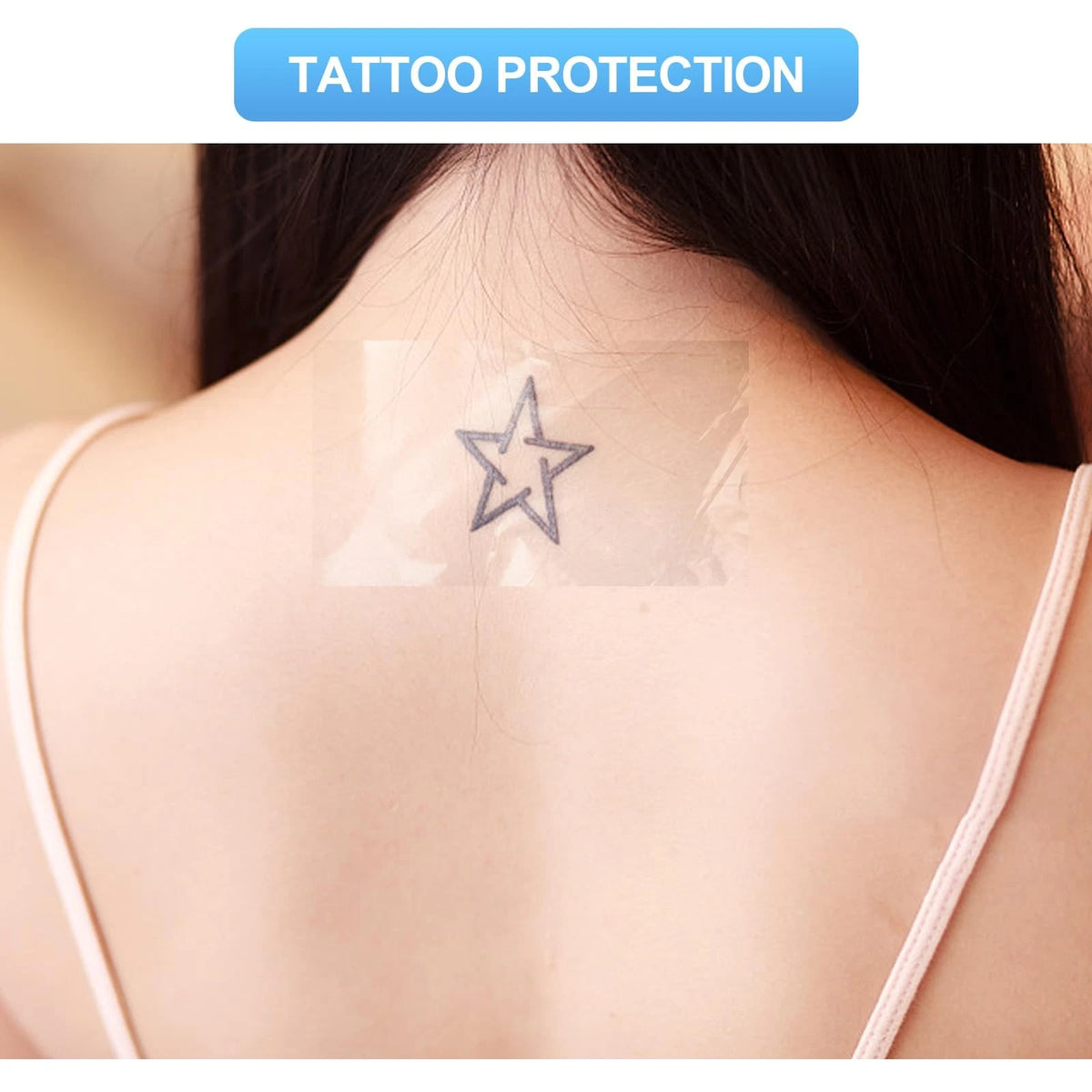 50 Pieces Transparent Stretch Adhesive Bandage Large Waterproof Film