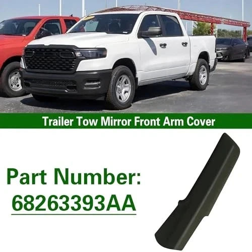 Left Driver Side Trailer Tow Mirror Front Arm Cover for Ram 1500 (2014–2024) C0495