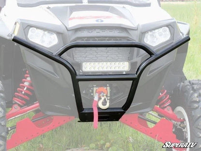 SuperATV Sport Front Bumper for Polaris RZR 570 (2012–2023) - Wrinkle Black