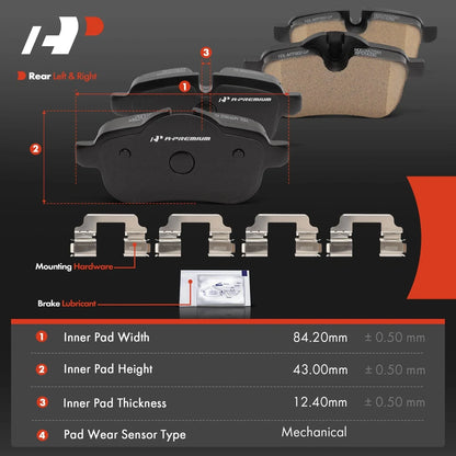 Set of 4 Rear Side Ceramic Brake Pads for BMW Z4 (2009–2016)