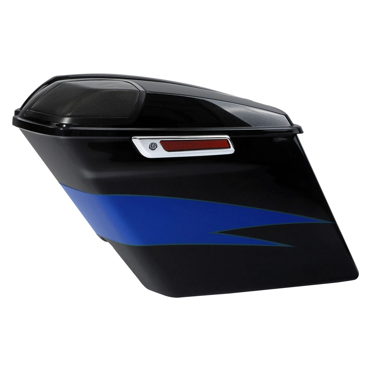 5" Saddlebags for Harley Touring (2014–2025) - Candy Cobalt / Indigo Ink