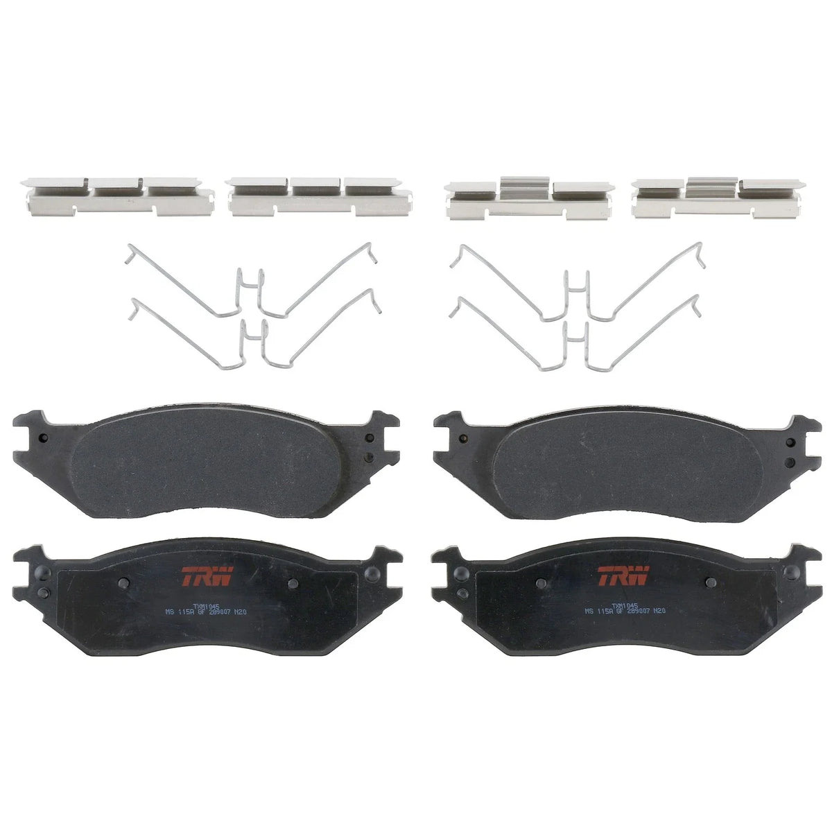 Set of 4 Disc Brake Pads for Ford E-150 (2003–2006)
