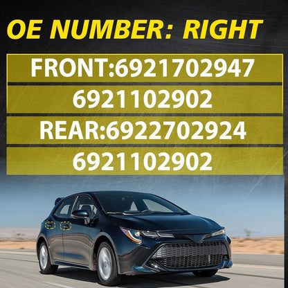 Pair Outside Door Handles for Toyota Corolla (2014–2019) - Right Side