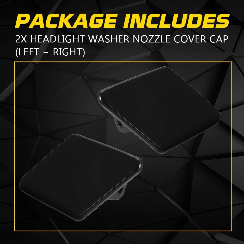 Set of 2 Front Bumper Headlight Washer Cover Caps for BMW 325i 328i 330i 335i (2006–2008)