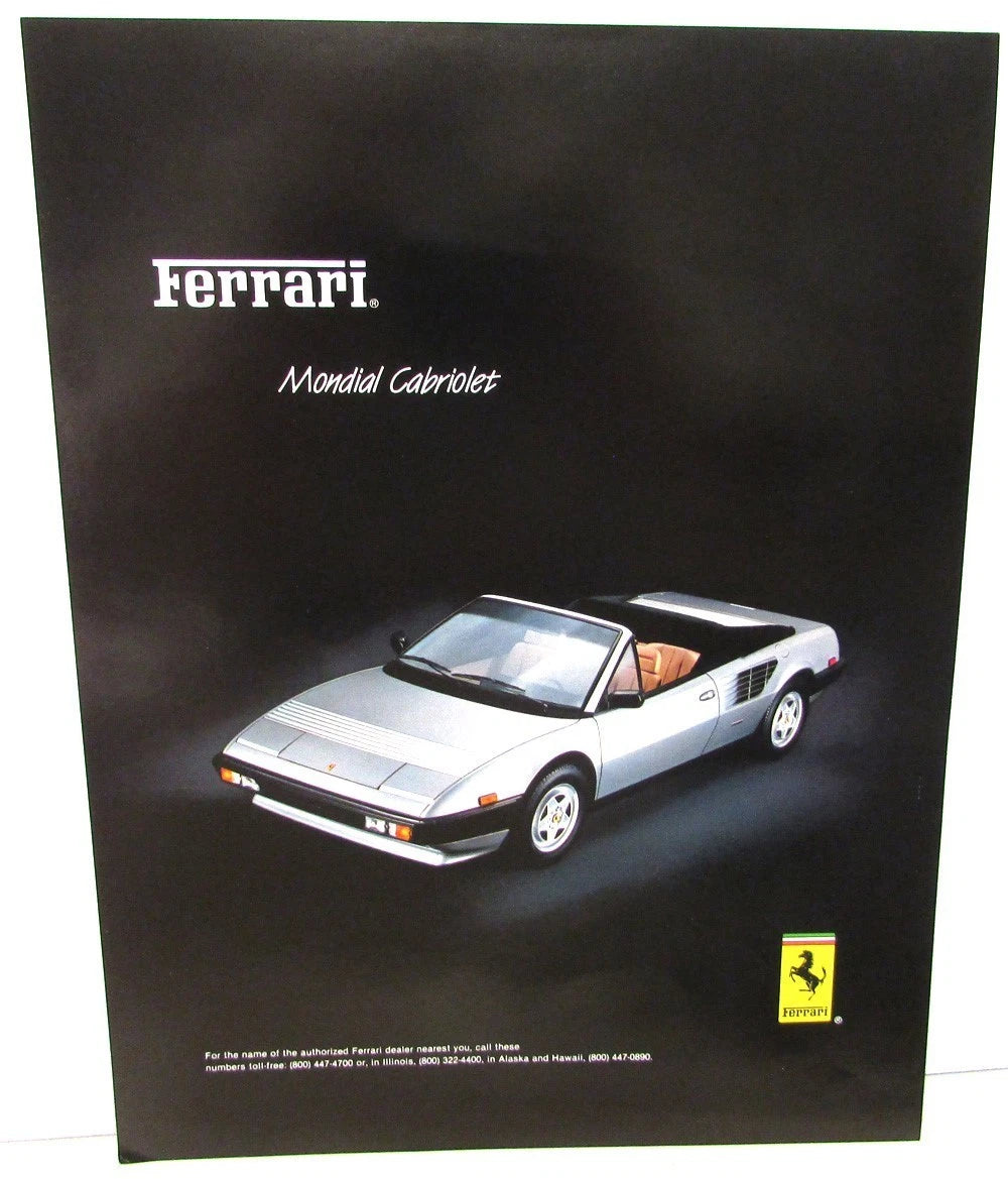 Sales Data Sheet for Ferrari Mondial Quattrovalvole & Cabriolet (1983)