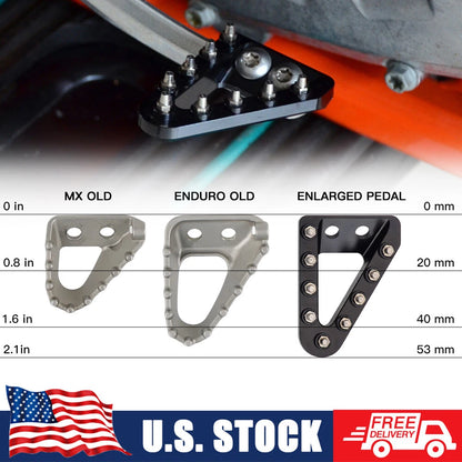 Wide Brake Pedal Step Tip for Husqvarna TC250 TE250 TE300 FC FE (2017–2023)