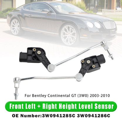 Set of 2 Front Left & Right Height Level Sensors for Bentley Continental GT (2003–2010) 3W0941285C, 3W0941286C