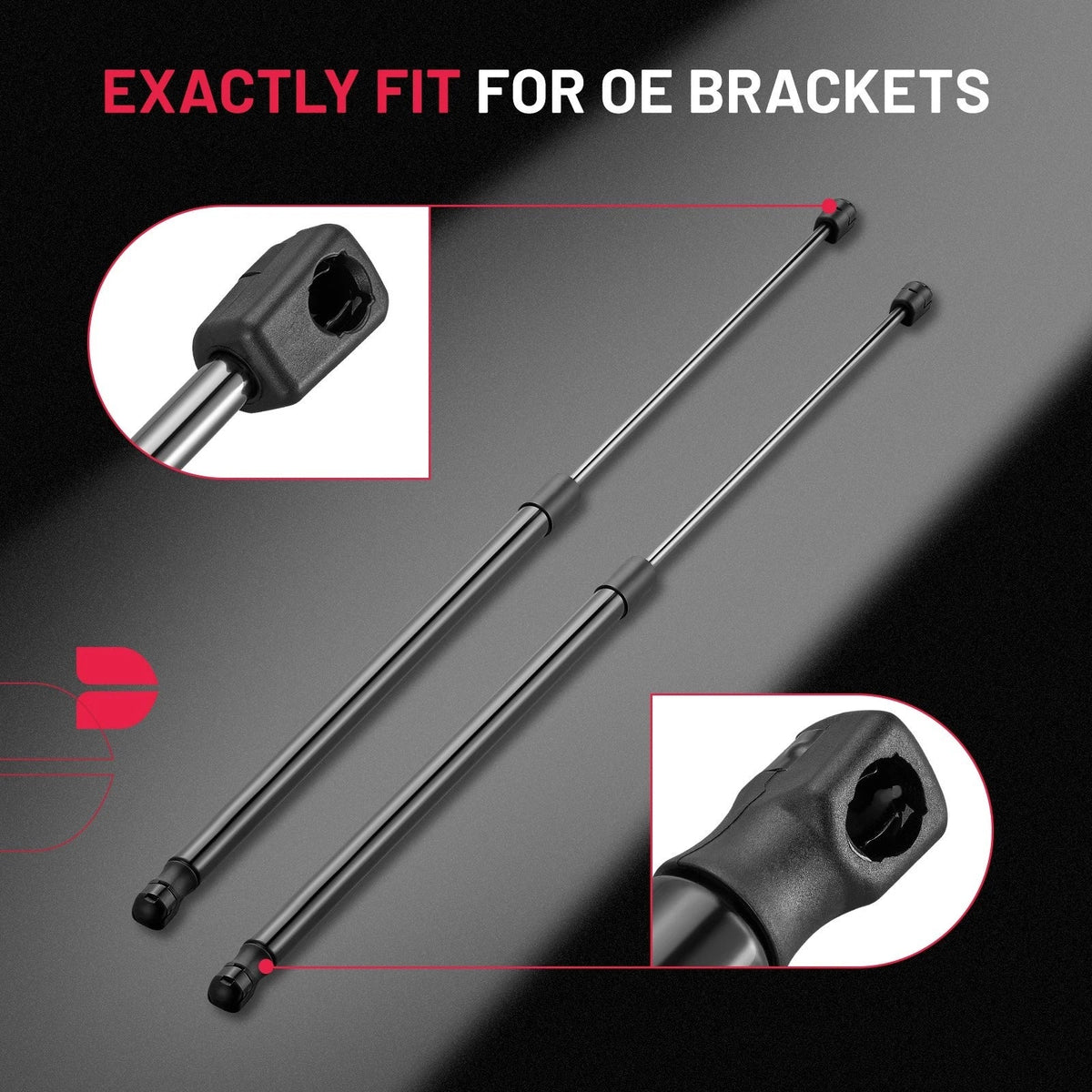 80 Lbs 356N Gas Spring Lift Support Struts for Automotive (28 Inch)