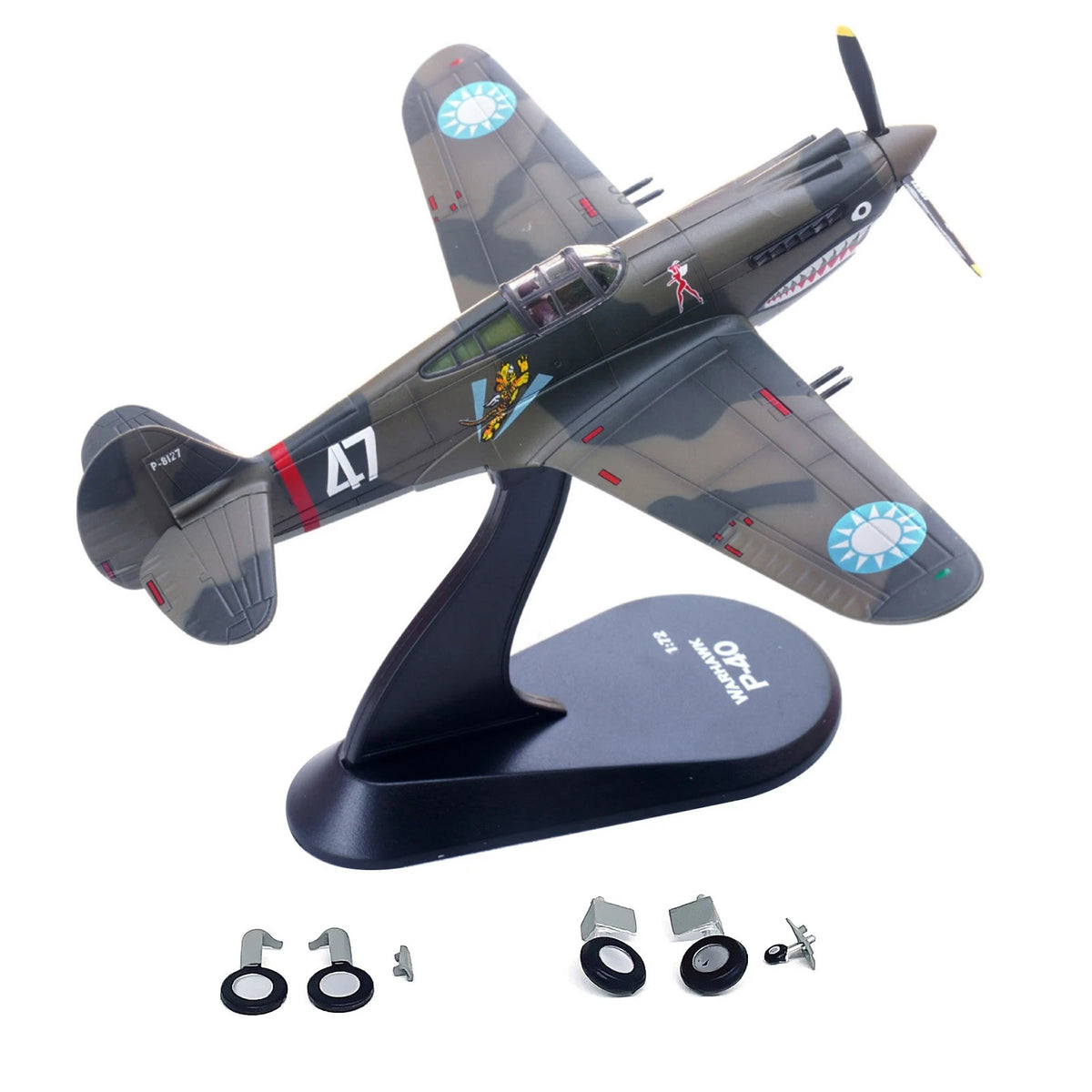 1/72 Diecast Alloy Curtiss P-40C Warhawk Model