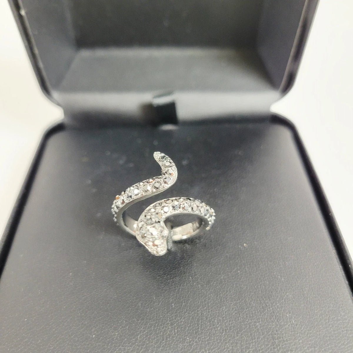 Sterling Silver Snake Ring with Stones for Harley-Davidson (Womens)