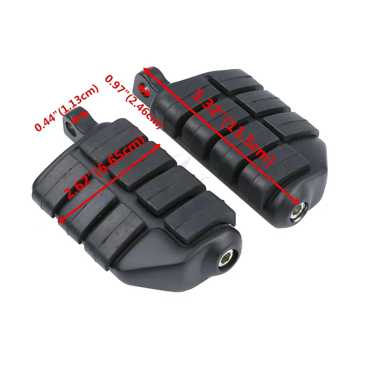 1-1/4" Foot Pegs & Short Angled Mount for Harley Touring Electra Road Glide