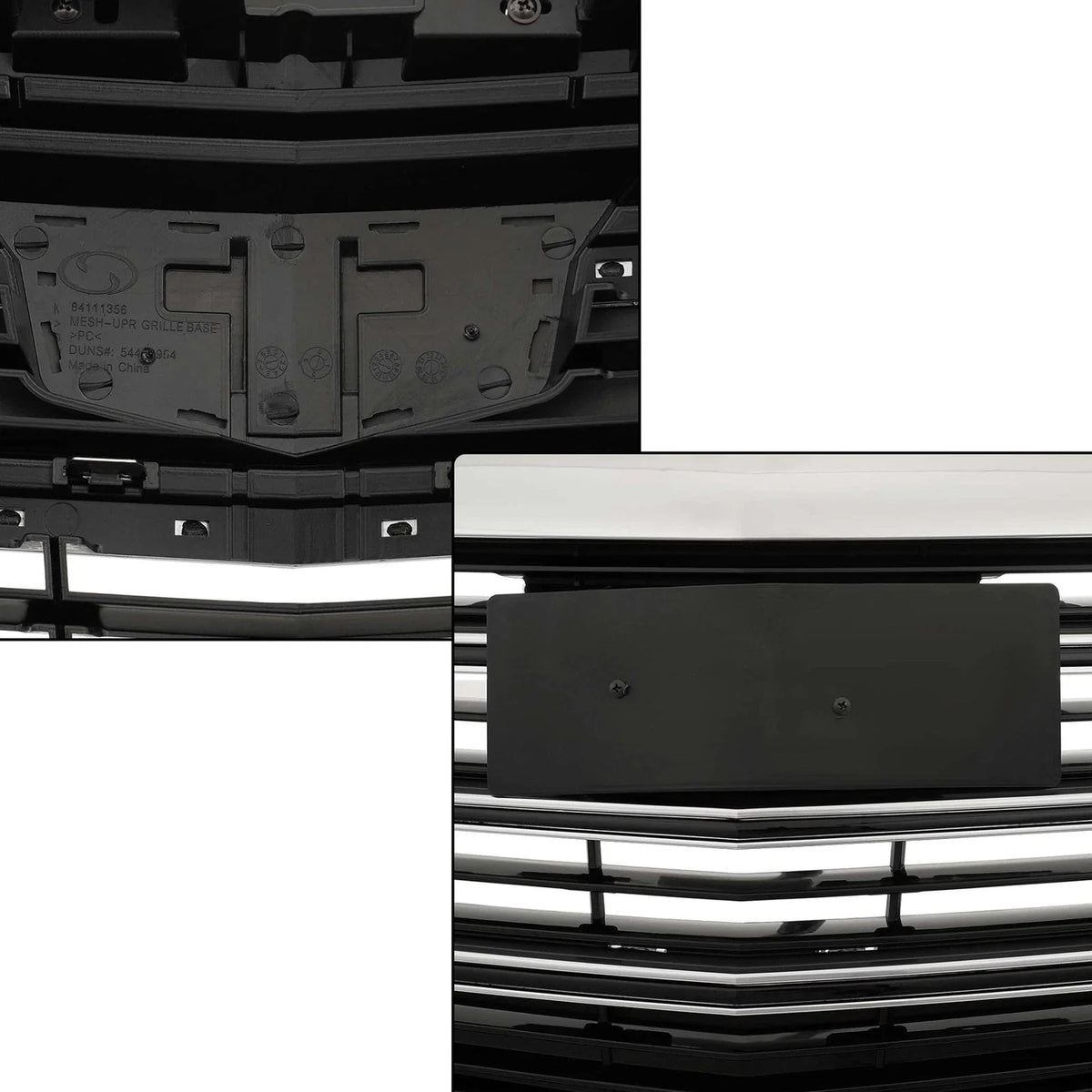 Black Front Upper Chrome Grill for Cadillac XTS (2018–2019)