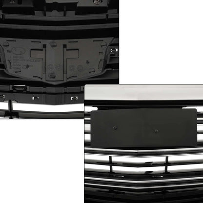 Black Front Upper Chrome Grill for Cadillac XTS (2018–2019)