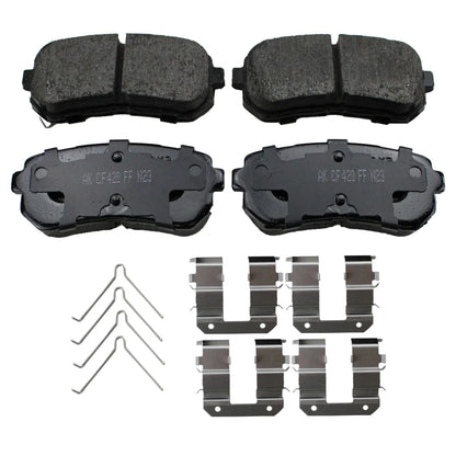 Set of 2 DuraGo Rear Rotors & Akebono ProACT Ceramic Pads for Elantra Tucson (2011–2023)