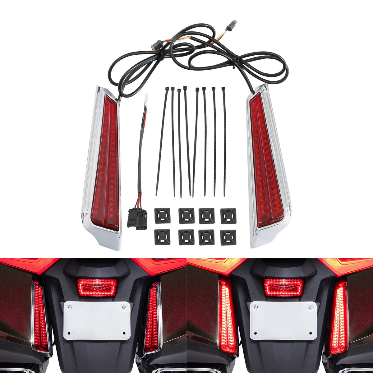 Rear LED Filler Panel Lights for Honda Goldwing GL1800 (2018–2024)