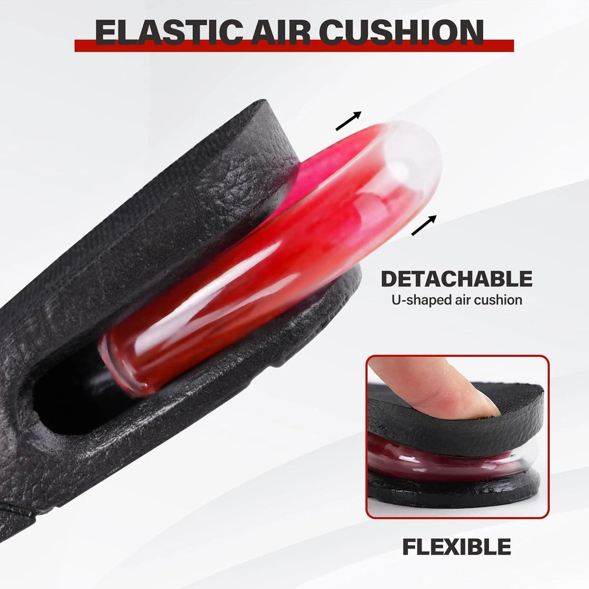 Height Increase Insoles for Men Women (Adjustable, Invisible)