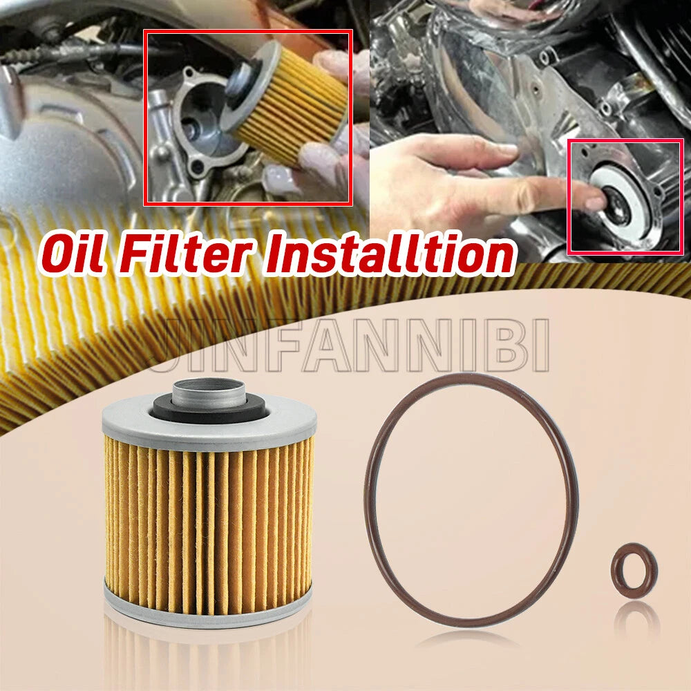 Oil Filter & O-Ring Kit for Yamaha XT500 TT500 (1976–1981) 4X7-13440-01-00