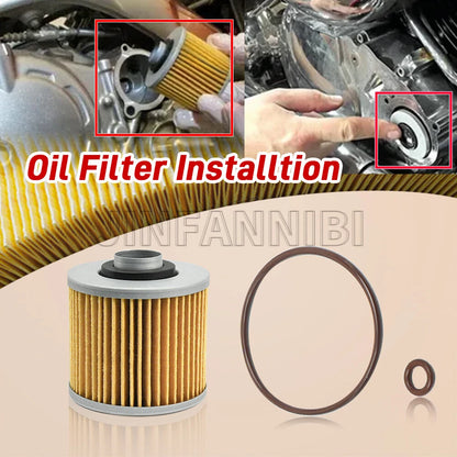 Oil Filter & O-Ring Kit for Yamaha XT500 TT500 (1976–1981) 4X7-13440-01-00