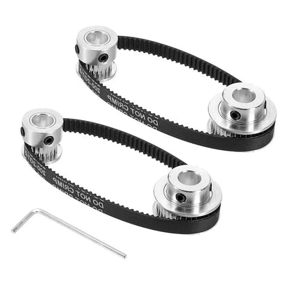 2X 20T 36T Aluminum Synchronous Pulleys 8mm Bore for Motion Control