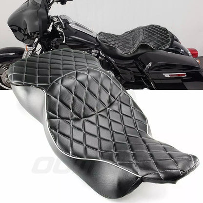 2X Rider Driver Passenger Seat for Harley Electra Glide FLHT FLHTC FLHTCI