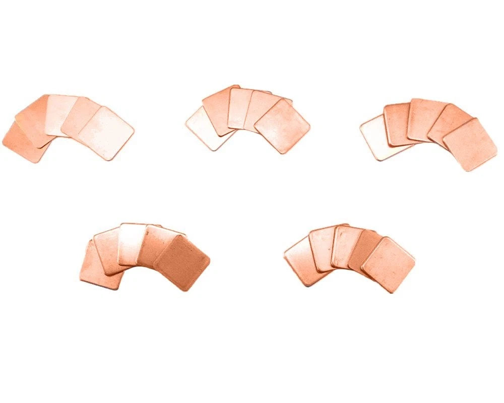 25pcs 15x15mm Thermal Heatsink Copper Pads for IC Chipset GPU CPU