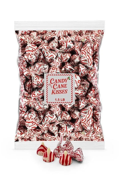 Candy Cane Kisses Christmas Edition for Holiday Treats (2023) - 1.5 LB