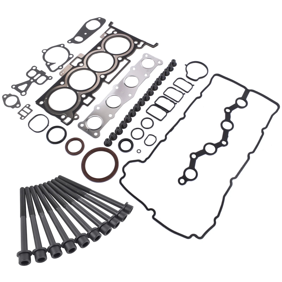 Engine Overhaul Gasket Kit with Head Bolts for Hyundai Sonata Kia Optima - 22321-25000, 20910-2G00A, 22311-2G600