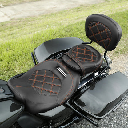 Driver Passenger Seat & Pad for Harley Electra Road Glide King (2009–2023)