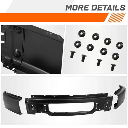 Steel Front Bumper Face Bar for Ford F150 (2009–2014) Matte Black