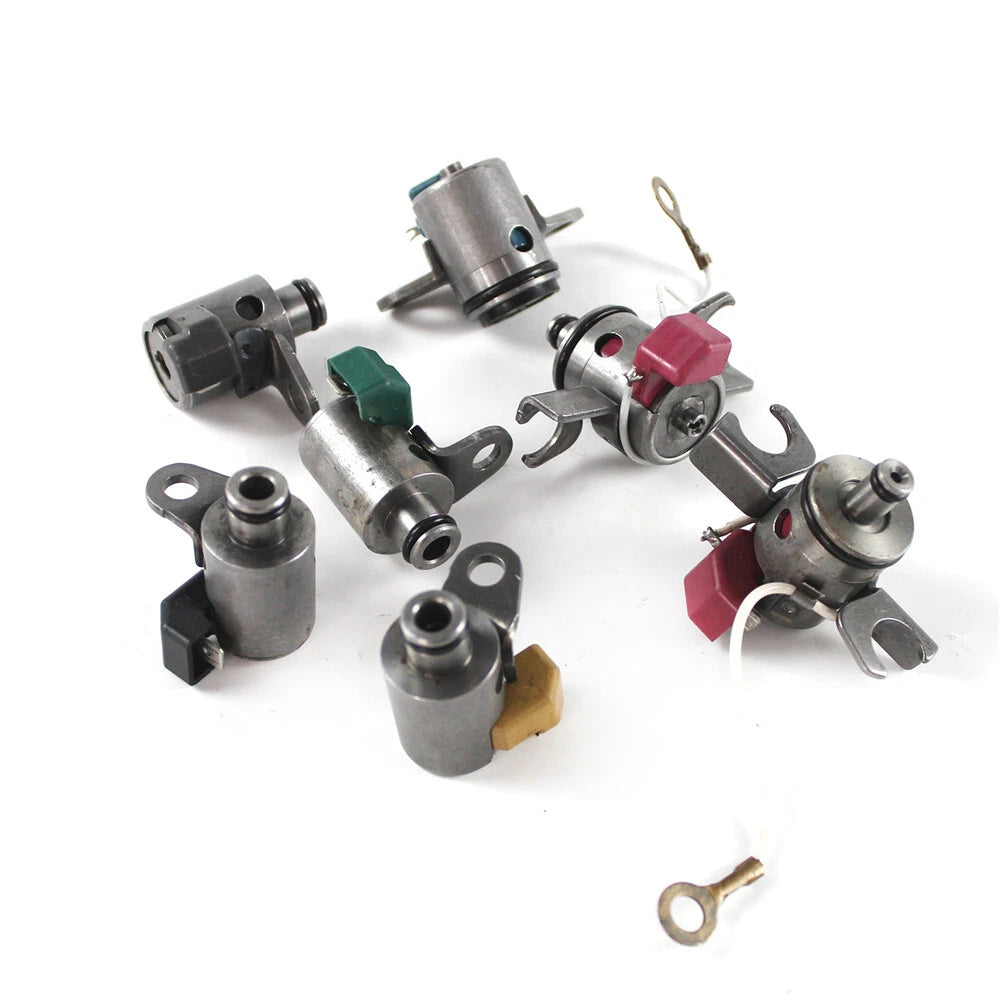 7PCS Auto Transmission Shift Solenoid Set for Subaru Forester (1998–2008) 31939-AA150, 31939-AA191, 31939-AA130