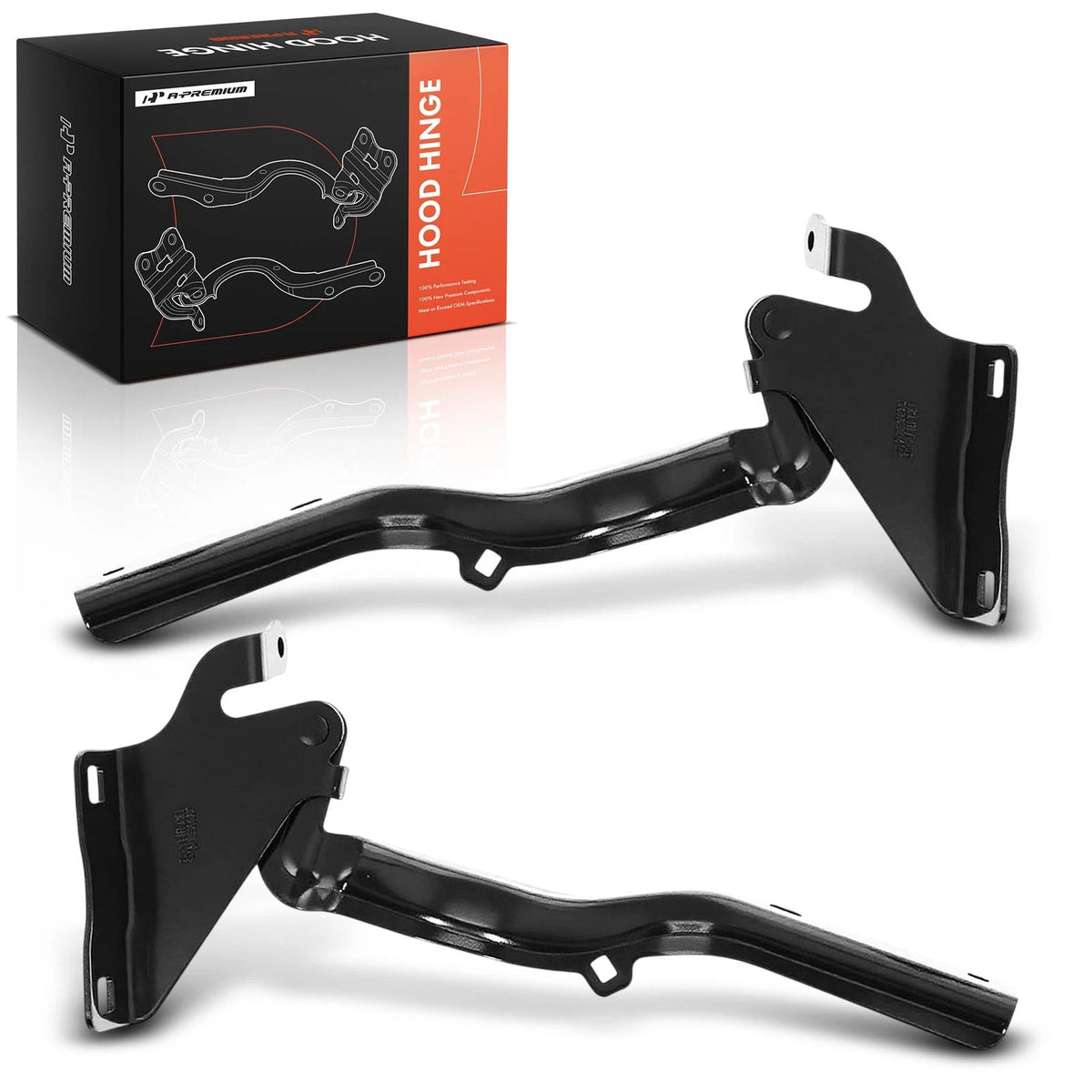 2X Hood Hinge for Chevy City Express (2015–2018) 19317805, 19317757, GM1236236, GM1236237