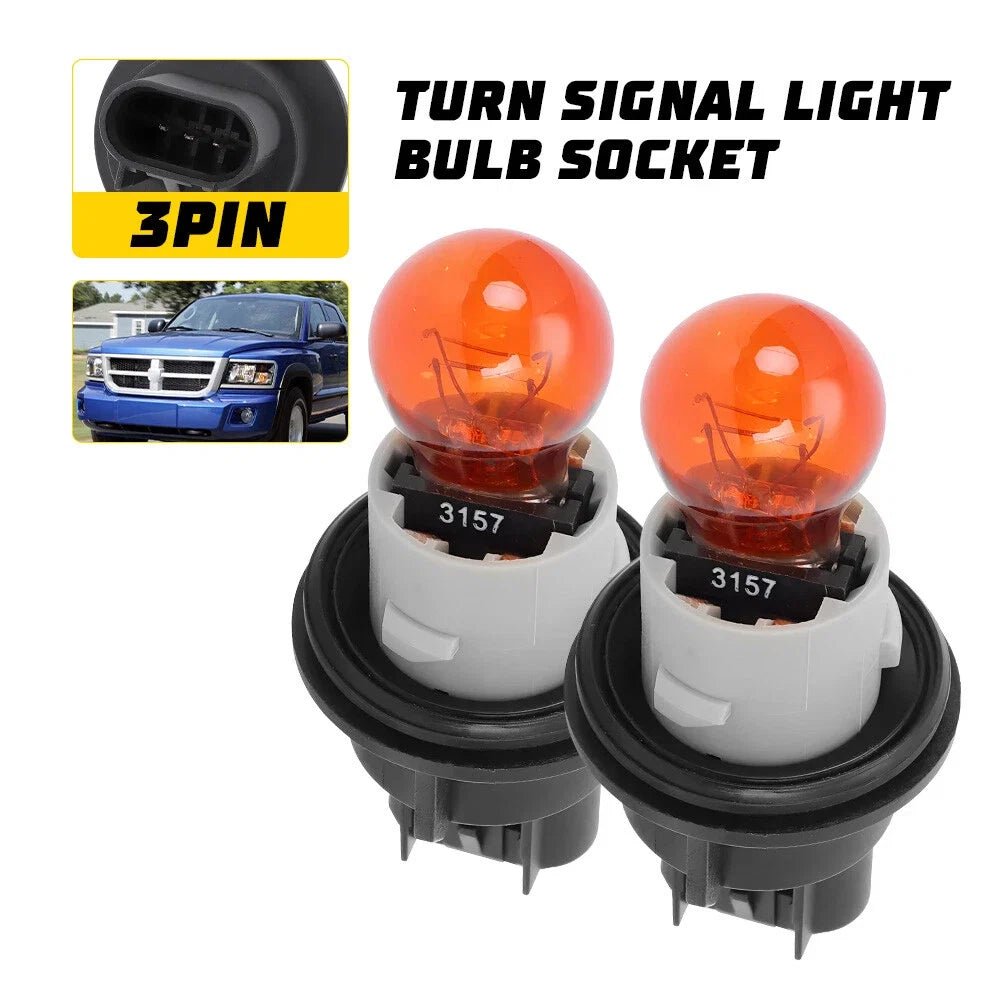 2 OEM Turn Signal Light Bulb Socket for Dodge Ram 1500 3500 (1994–2023) 5191189AA H