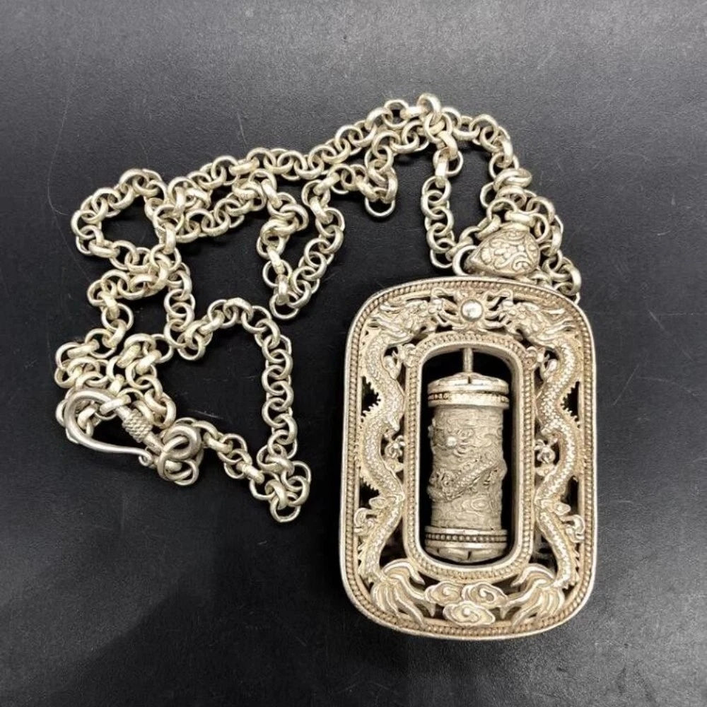 Dragon Statue Amulet Necklace for Car Enthusiasts