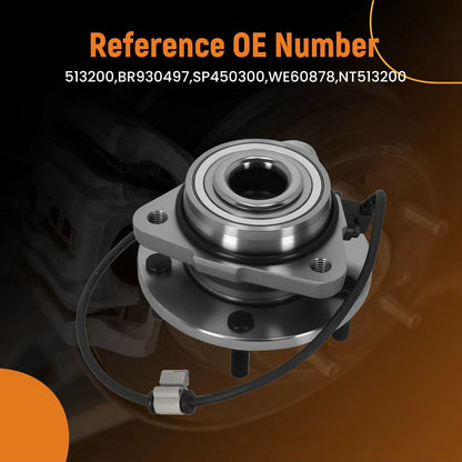 Front Wheel Hub Bearing Assembly NT513200 for Chevy Blazer GMC Jimmy (1998–2005)