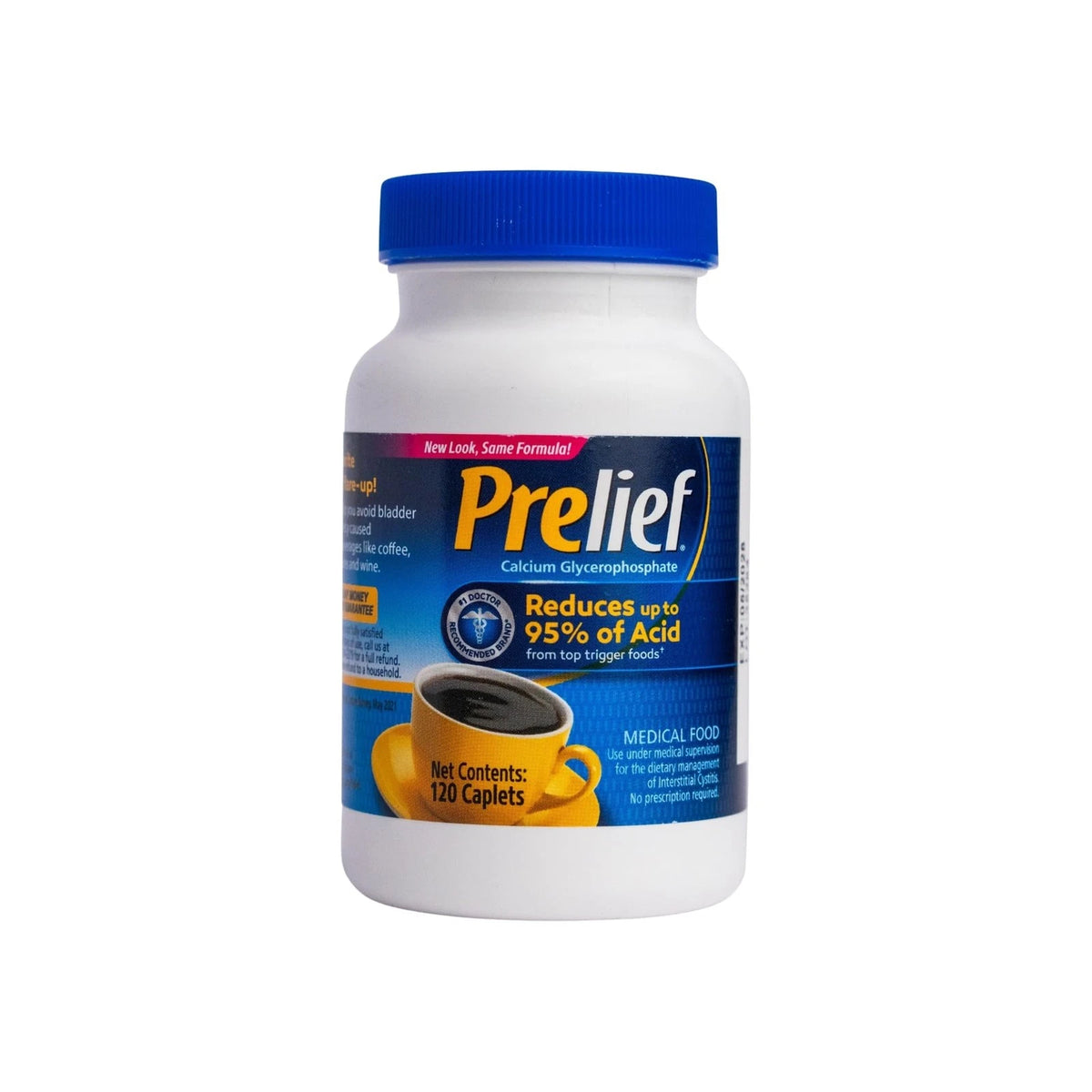 120 Count PRELIEF Acid Reducer Caplets Dietary Supplement
