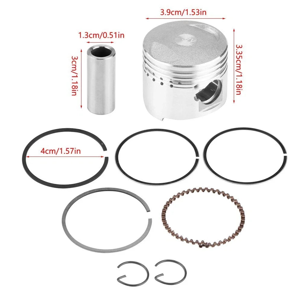 Piston Rings Kit 39mm 13mm for Lifan 50cc Engine (PITPRO TRAIL QUAD DIRT BIKE ATV)