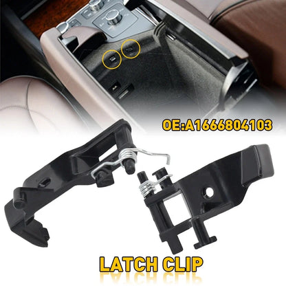 Set of 2 Center Console Armrest Latch Clips for Mercedes-Benz W166 X166 W292
