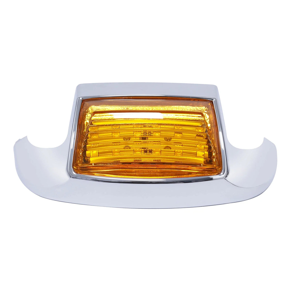 Chrome Orange Front Fender Tip Light for Harley Touring Electra Street Glide (2014–2023)