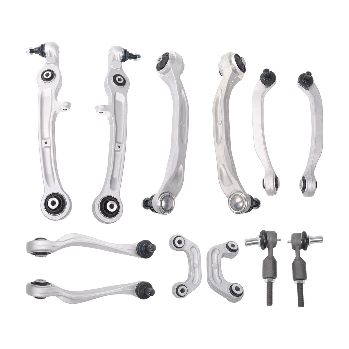 12pcs Control Arm Ball Joint Tie Rod Sway Bar Kit for Audi A6 (2005–2011) - BCK105721K, 4E0407506B, 4E0407505E, 4E0411317E, 4E0407510E, 4E0411317C
